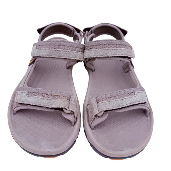 Teva Men\'s Hudson Grey Leather Sandals Size 9 main image 7